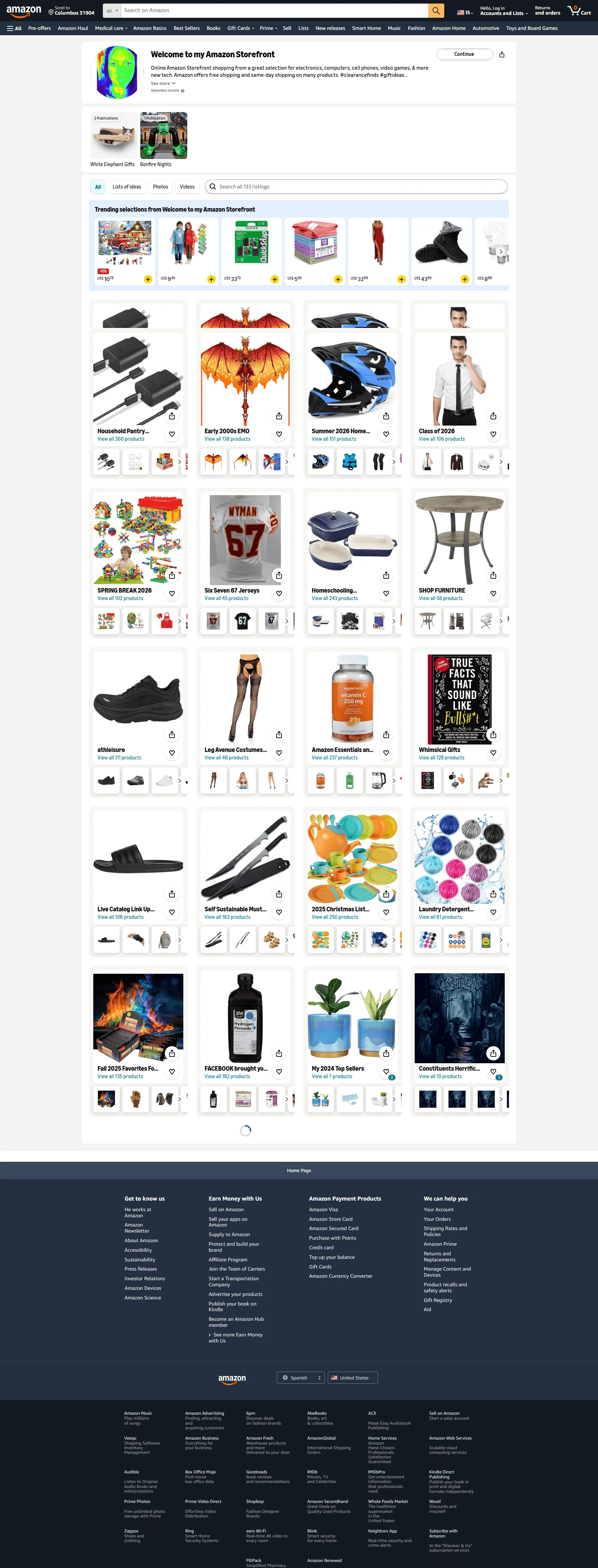 Ader Family Homeschoolers Amazon storefront
