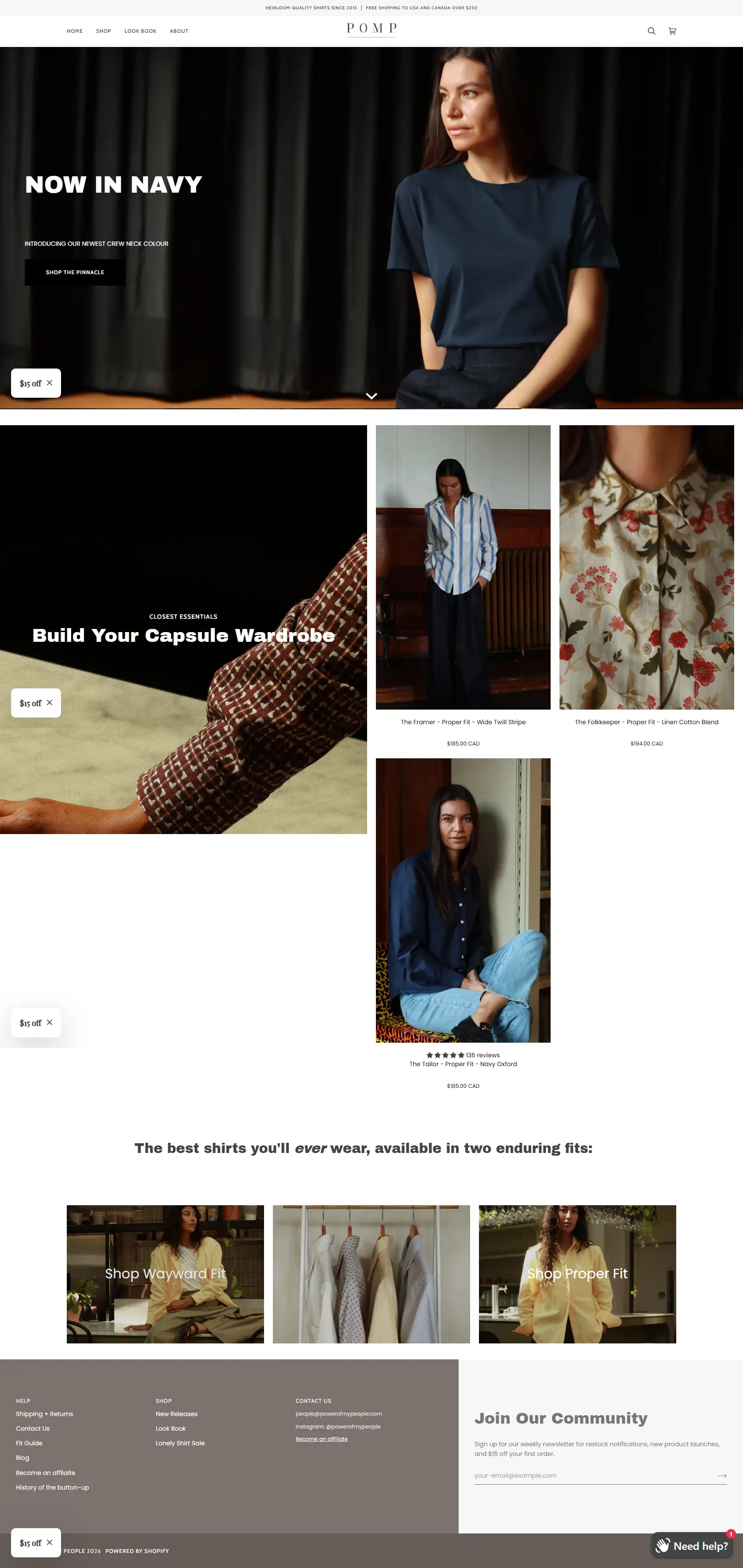 Power of My People Shopify storefront
