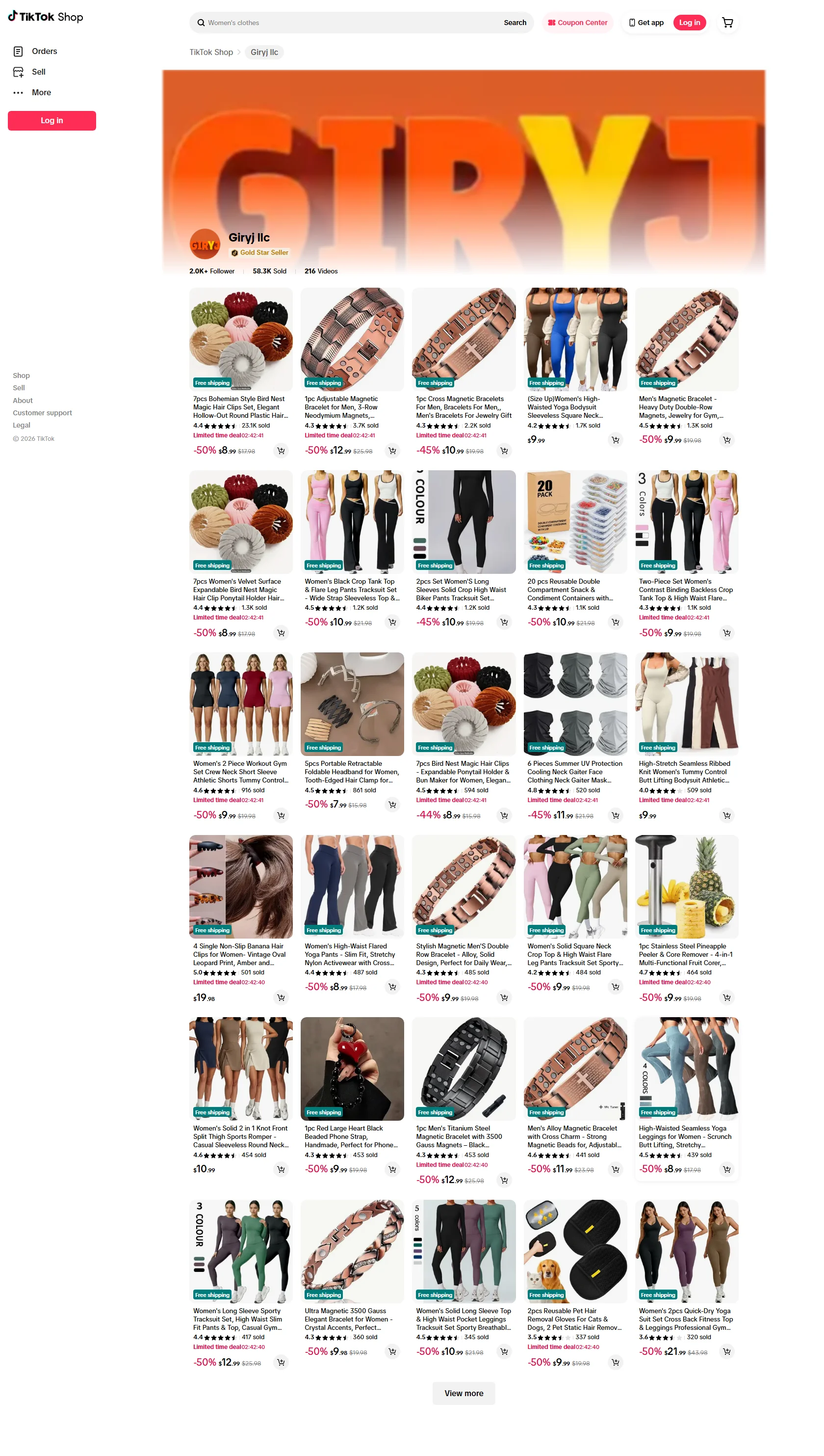 Giryj LLC TikTok Shop storefront