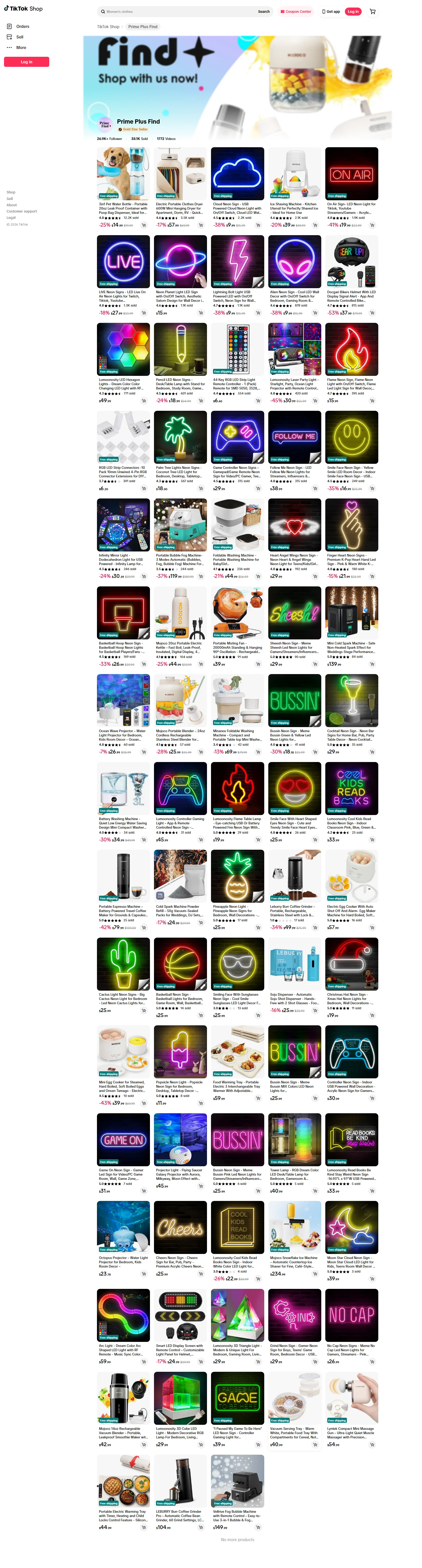 Giryj Collection TikTok Shop storefront